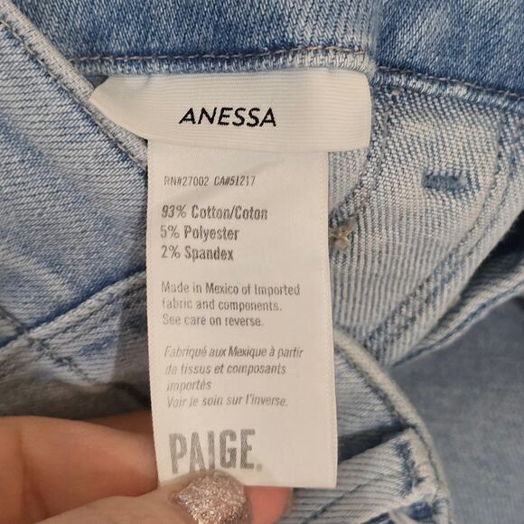 PAIGE Anessa Jeans size 25 wide leg - Picture 4 of 6